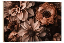 Stampa su legno Flower Opulence Mocha Mousse - Andrea Haase