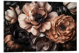 Acrylic print Baroque Bouquet Brown - Andrea Haase