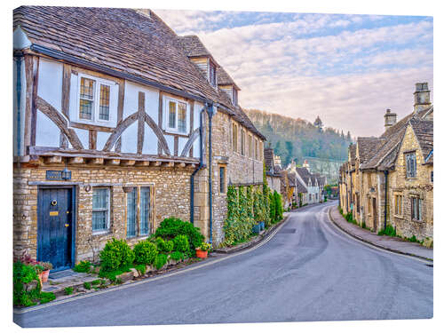 Lienzo Stone cottages in Castle Combe