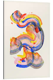 Alubild Abstrakter Regenbogen