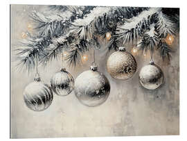 Gallery Print Weihnachtsschmuck auf Tannenzweig