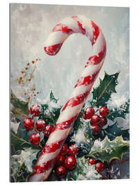 Stampa su plexi-alluminio Christmas Candy Cane