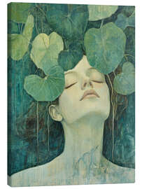 Tableau sur toile Green Mantra in My Mind - DejaReve