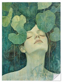 Vinilo para la pared Green Mantra in My Mind - DejaReve