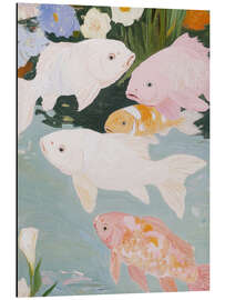 Magnettafel Rosa Fische