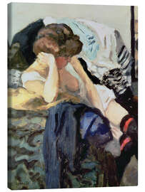 Leinwandbild Die roten Strumpfbänder - Pierre Bonnard