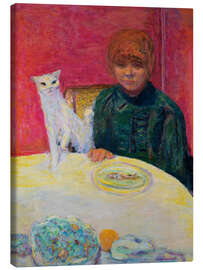 Leinwandbild Frau mit Katze, 1912