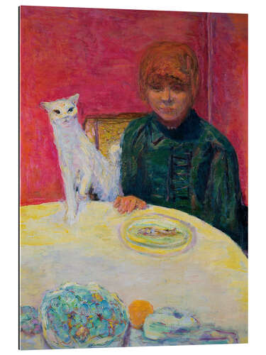 Stampa su plexi-alluminio Woman with a Cat, 1912