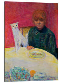 Stampa su plexi-alluminio Woman with a Cat, 1912