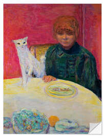 Självhäftande poster Woman with a Cat, 1912