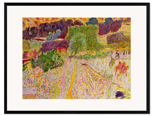 Gerahmter Kunstdruck Blick aus dem Atelier des Künstlers, Le Cannet, 1945