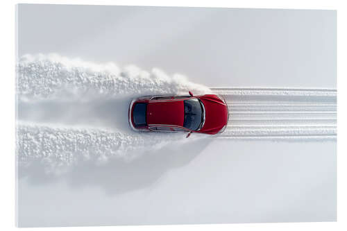 Akrylbilde Test drive in the icy north