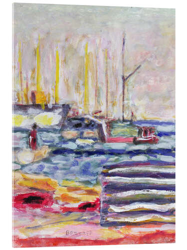 Obraz na szkle akrylowym A port in Normandy, 1930