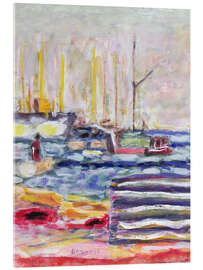 Obraz na szkle akrylowym A port in Normandy, 1930 - Pierre Bonnard