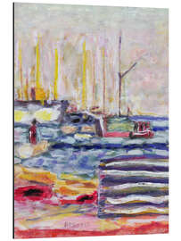 Magnettafel Ein Hafen in der Normandie, 1930