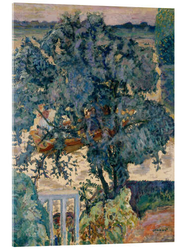 Tableau en verre acrylique Tree by the River, 1909