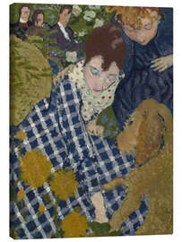 Leinwandbild Frauen mit Hund, 1891