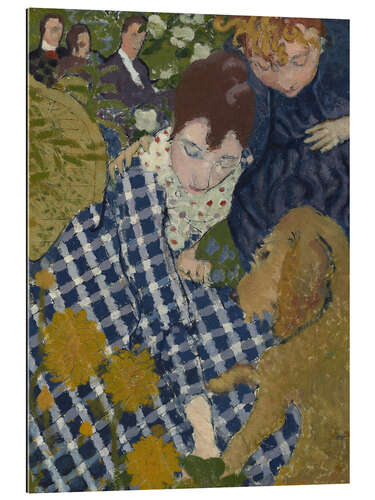 Stampa su plexi-alluminio Women with Dog, 1891