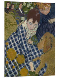 Stampa su plexi-alluminio Women with Dog, 1891