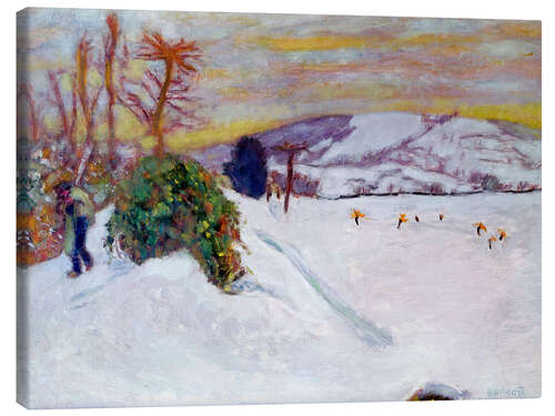 Stampa su tela The Snow at Dauphine, 1910