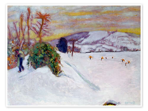 Póster The Snow at Dauphine, 1910