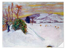 Sticker mural La neige à Dauphine, 1910