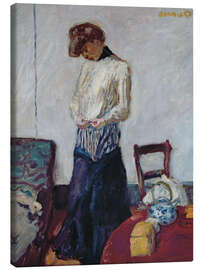 Canvas print A Woman Undressing - Pierre Bonnard