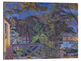 Tableau en aluminium La terrasse de Vernon, 1928