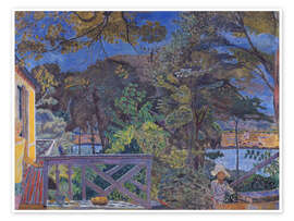 Veggbilde Vernon's Terrace, 1928 - Pierre Bonnard