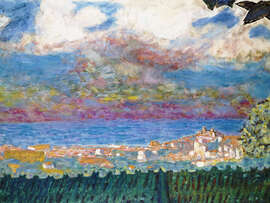 Magnettafel Stürmischer Himmel über Cannes, 1945