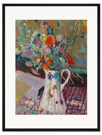Gerahmter Kunstdruck Strauß wilder Blumen, 1922