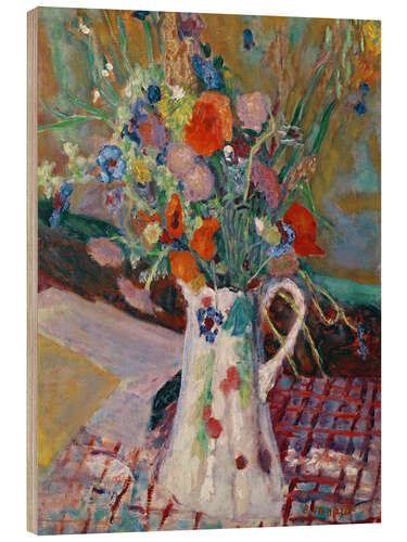 Trätavla Bouquet of Wild Flowers, 1922