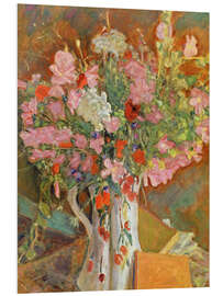 Hartschaumbild Wilde Blumen, 1919