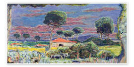 Veggbilde Landscape at Midday - Pierre Bonnard