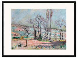 Kunsttryk i ramme Spring landscape