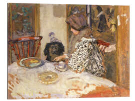 Gallery Print Frau mit Hund am Tisch - Pierre Bonnard