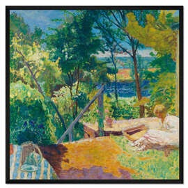 Gerahmter Kunstdruck Die Terrasse von Vernon, 1923