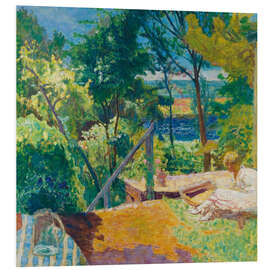 Hartschaumbild Die Terrasse von Vernon, 1923