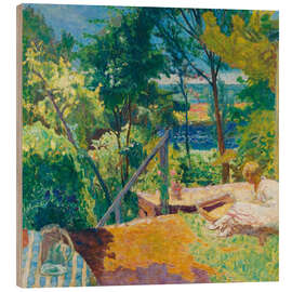Trätavla The Terrace of Vernon, 1923