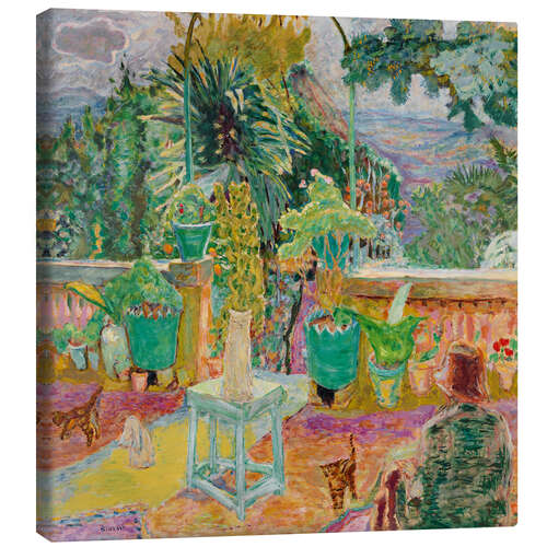Tableau sur toile La Terrasse ou Une terrasse à Grasse, 1912