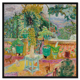 Gerahmter Kunstdruck Die Terrasse oder Eine Terrasse in Grasse, 1912