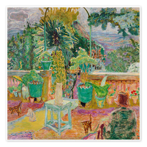 Plakat The Terrace or A Terrace in Grasse, 1912