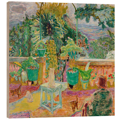 Trätavla The Terrace or A Terrace in Grasse, 1912