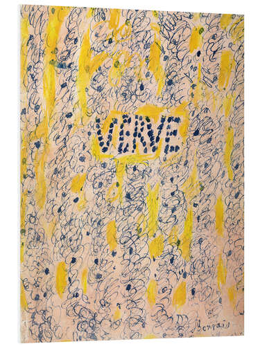 Hartschaumbild Verve, Couleur de Bonnard, 1947