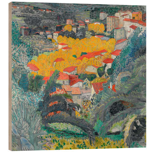 Quadro de madeira View of Le Cannet, 1927