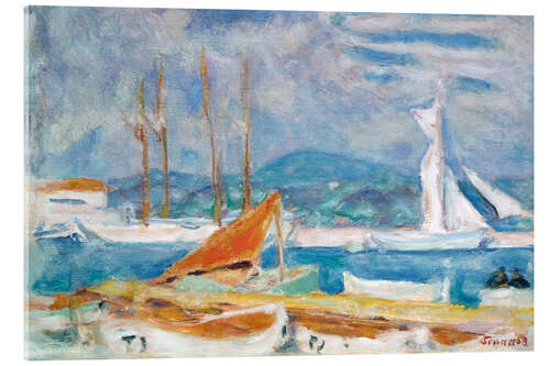 Acrylic print The port of Saint Tropez, 1914
