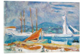 Acrylic print The port of Saint Tropez, 1914 - Pierre Bonnard