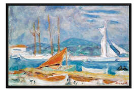 Gerahmter Kunstdruck Der Hafen von Saint Tropez, 1914
