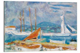 Magnettafel Der Hafen von Saint Tropez, 1914