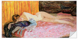 Vinilo para la pared The pink sofa